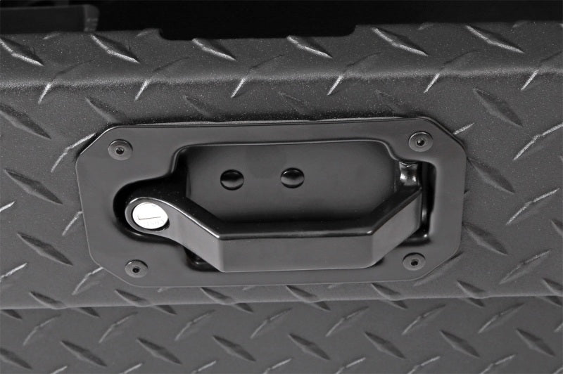 Deezee Universal Tool Box - Red Crossover - Single Lid Black BT Pull Handle (Low/Txt Blk) Dee Zee Tool Storage  AXOPROS