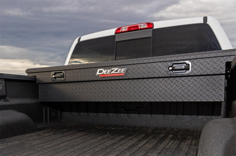 Deezee Universal Tool Box - Red Crossover - Single Lid Black BT Pull Handle (Low/Txt Blk) Dee Zee Tool Storage  AXOPROS