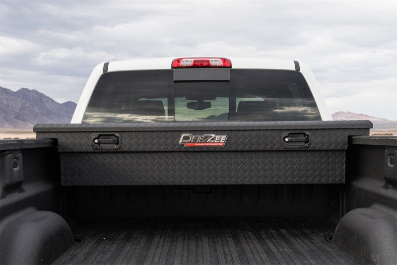 Deezee Universal Tool Box - Red Crossover - Single Lid Black BT Pull Handle (Low/Txt Blk) Dee Zee Tool Storage  AXOPROS