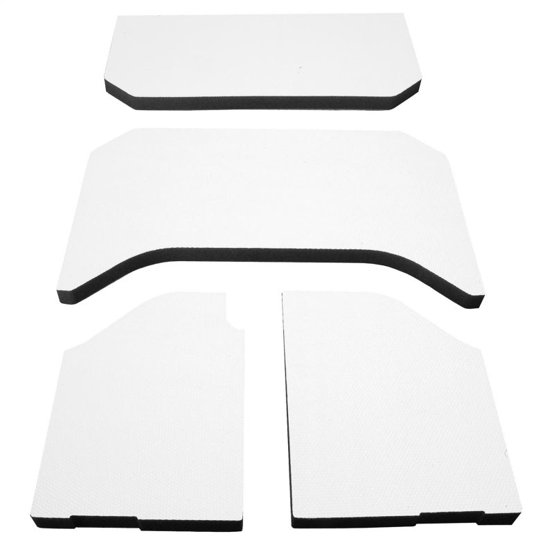 DEI 11-18 Jeep Wrangler JK 4-Door Boom Mat Headliner - 4 Piece - White DEI Hard Top Accessories AXOPROS