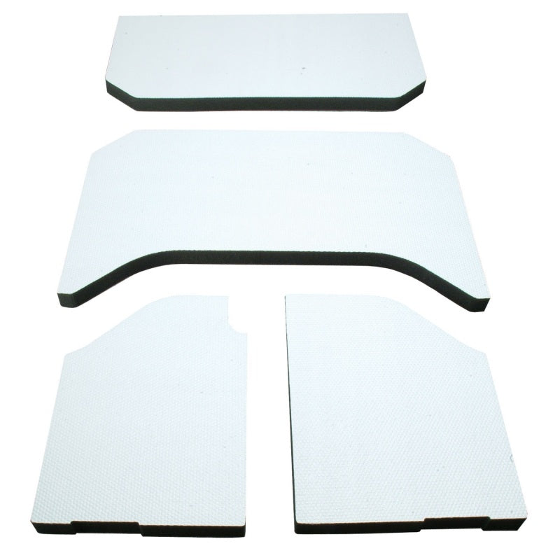 DEI 11-18 Jeep Wrangler JK 4-Door Boom Mat Headliner - 4 Piece - White DEI Hard Top Accessories AXOPROS