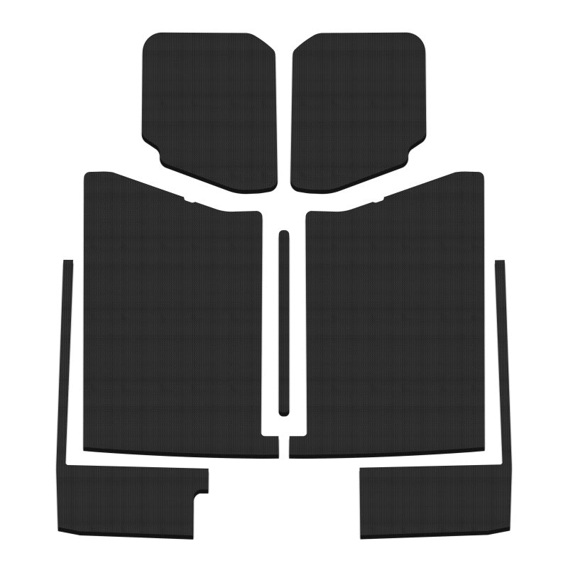 DEI 20-22 Jeep Gladiator JT 4-Door Boom Mat Complete Headliner Kit - 7 Piece - Black DEI Hard Top Accessories AXOPROS