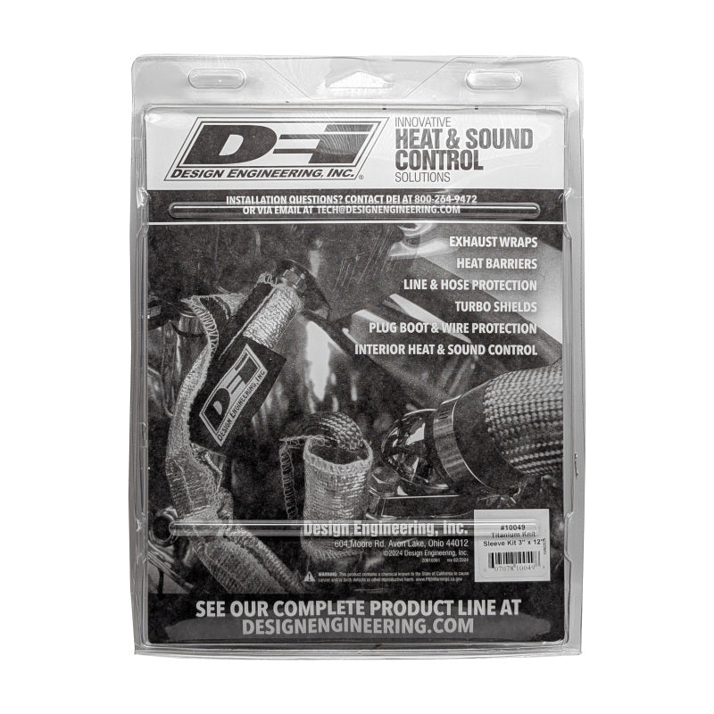 DEI Exhaust Wrap 2.5 to 3in x 12ft - Titanium DEI Exhaust Wrap  AXOPROS