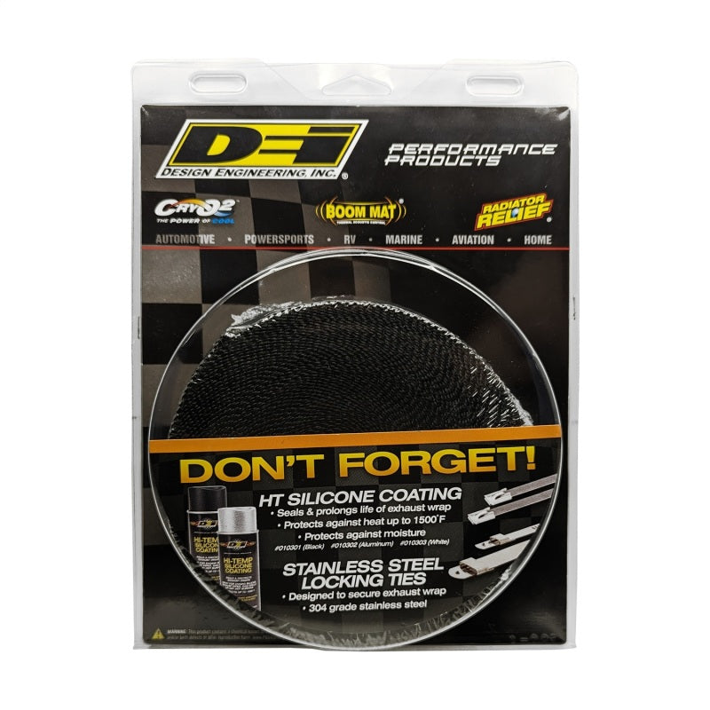 DEI Exhaust Wrap 2in x 50ft - Titanium - Black DEI Exhaust Wrap AXOPROS