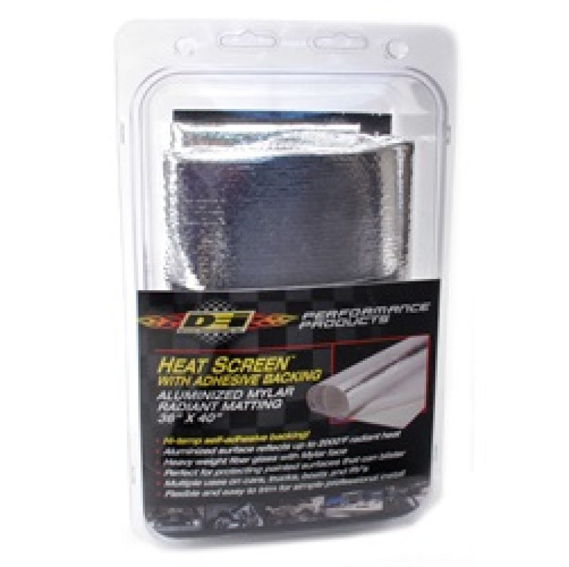 DEI Heat Screen 36in x 40in - Mylar Radiant Glass Fiber Matting w/Adhesive Backing DEI Thermal Wrap  AXOPROS