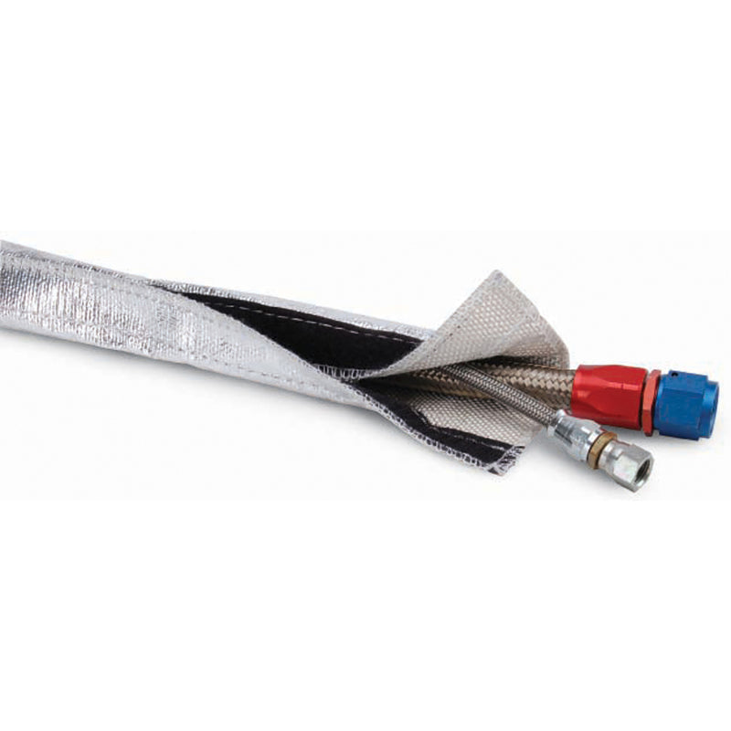 DEI Heat Shroud 1in I.D. x 3ft - Aluminized Sleeving - Hook and Loop Edge DEI Thermal Sleeves AXOPROS