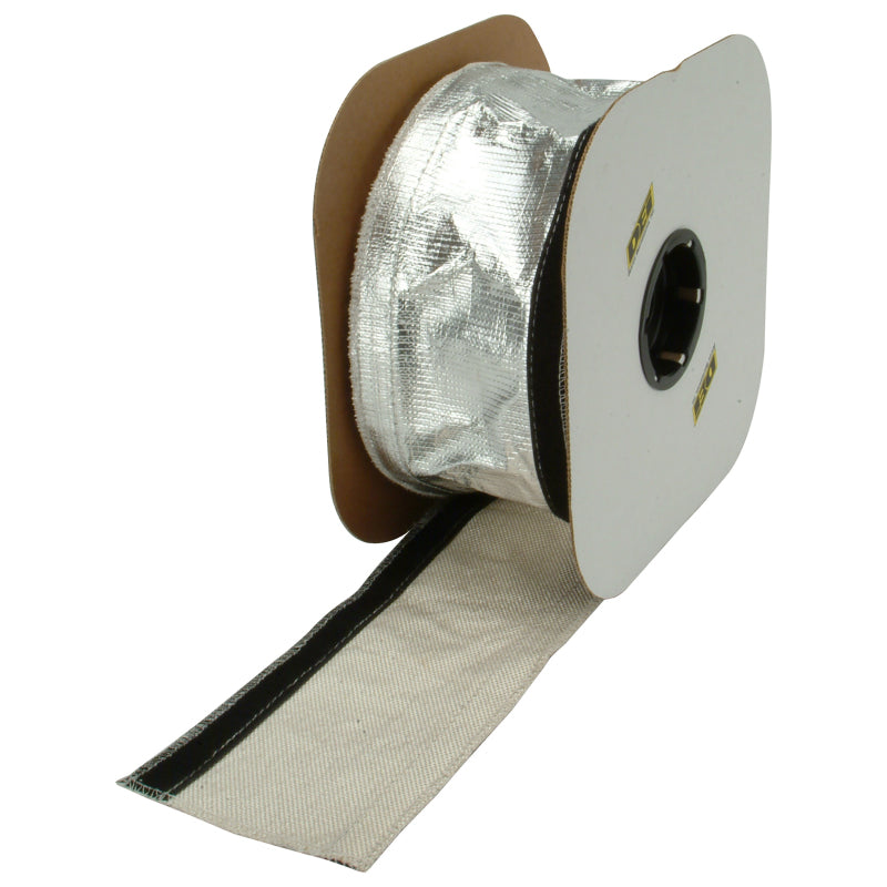 DEI Heat Shroud 2-1/2in x 50ft Spool - Aluminized Sleeving-Hook and Loop Edge DEI Thermal Wrap AXOPROS