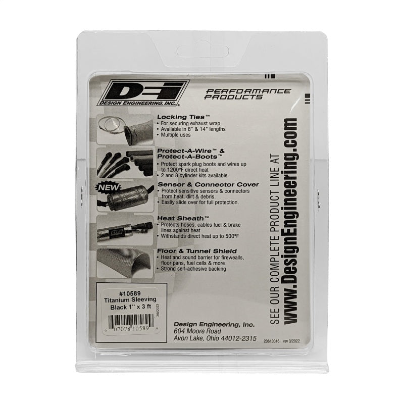 DEI Protect-A-Sleeve 1in I.D. x 36in - Black Titanium DEI Thermal Sleeves AXOPROS