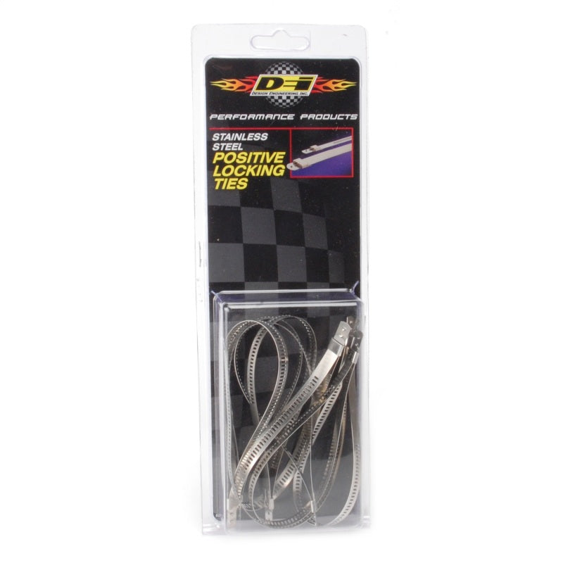 DEI Stainless Steel Positive Locking Tie 1/4in (7mm) x 9in - 8 per pack DEI Clamps AXOPROS