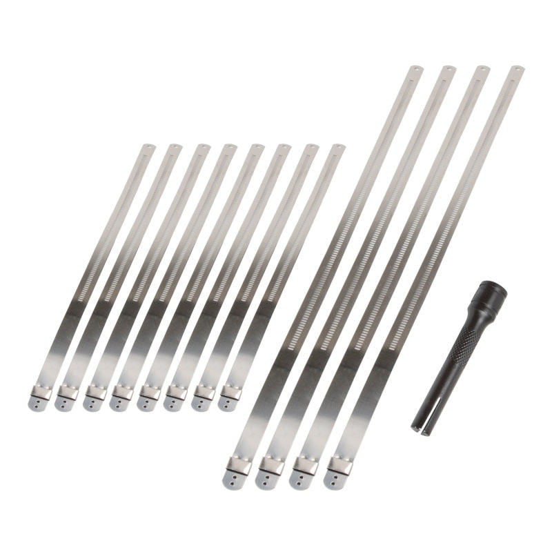 DEI Stainless Steel Positive Locking Tie & Tool Kit - 8in (8 Pack) & 14in (4 Pack) DEI Clamps AXOPROS