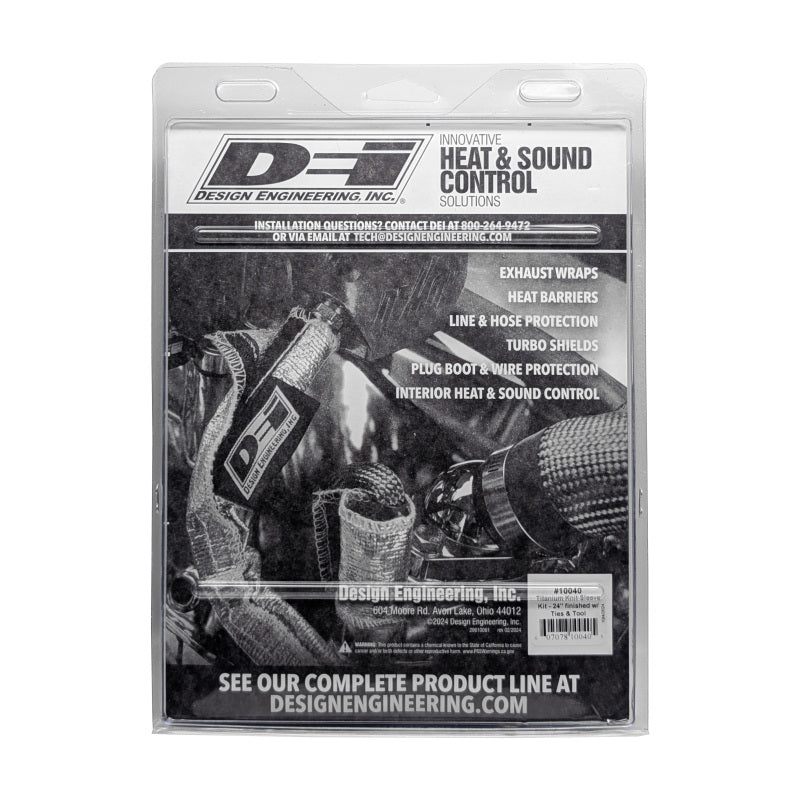 DEI Titanium 4in Knit Exhaust Sleeve - 24in DEI Exhaust Wrap  AXOPROS