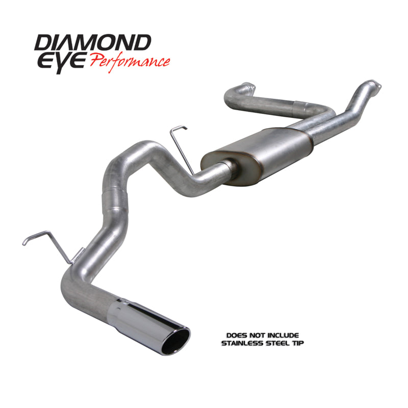 Diamond Eye KIT 3-1/2in CB SGL GAS AL NISSAN TITAN 5.6L 07-10 Diamond Eye Performance Catback AXOPROS