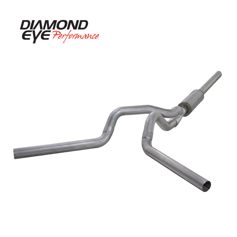 Diamond Eye KIT 4in CB MFLR RPLCMENT PIPE DUAL AL: 2004.5-2007.5 DODGE CUMMINS 600 Diamond Eye Performance Catback AXOPROS
