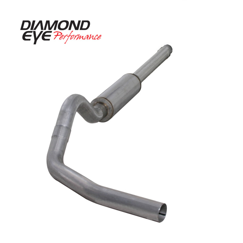 Diamond Eye KIT 4in CB SGL AL: 94-97 FORD 7.3L F250/F350 PWRSTROKE Diamond Eye Performance Catback AXOPROS