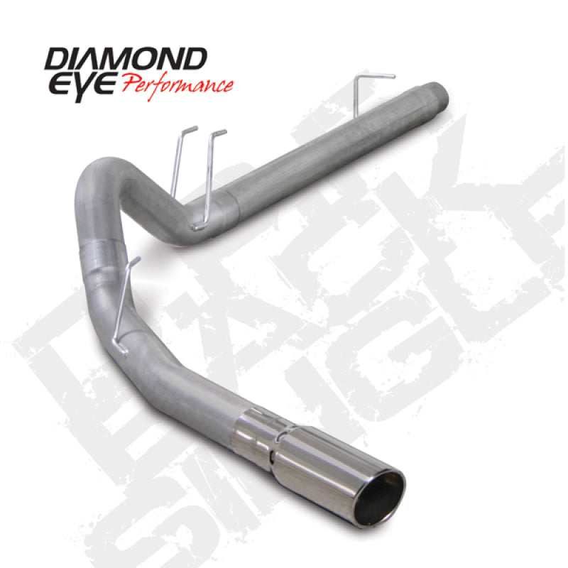 Diamond Eye KIT 4in DPF-BACK SGL AL 08-09 6 4L F250/F350 PCKGD BX46X14X14OD EL-PL 44inX13 5inX13 5in Diamond Eye Performance DPF Back  AXOPROS