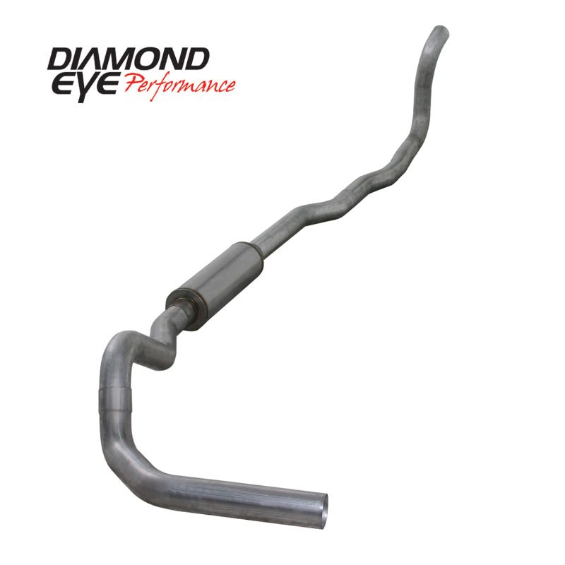 Diamond Eye KIT 4in TB SGL AL: 4-WHEEL DRIVE ONLY 89-93 DODGE CUMMINS 5.9L Diamond Eye Performance Turbo Back  AXOPROS