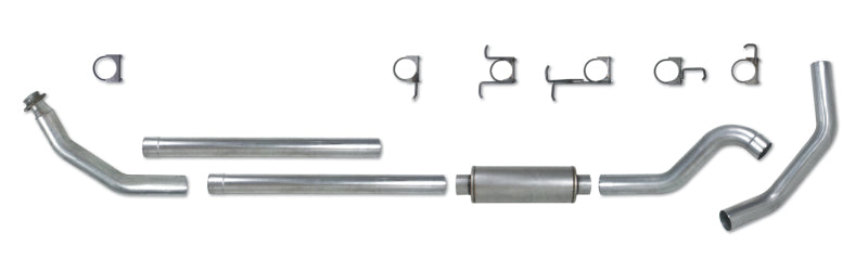 Diamond Eye KIT 4in TB SGL AL: 98.5-02 DODGE CUMMINS 5.9L Diamond Eye Performance Turbo Back AXOPROS