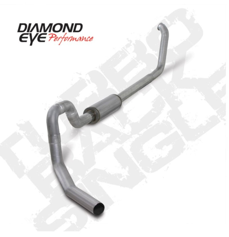 Diamond Eye KIT 4in TBSGL AL: 00-03 FORD 7.3L F550 ROLLOVER Diamond Eye Performance Turbo Back AXOPROS