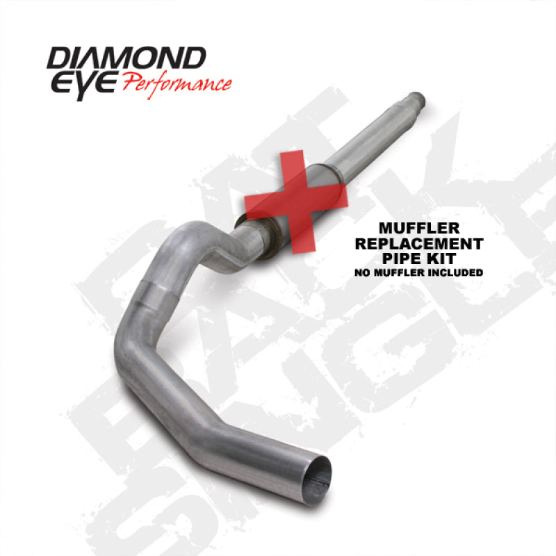 Diamond Eye KIT 5in CB MFLR RPLCMENT PIPE SGL AL: 94-97 FORD 7.3L F250/F350 PWRSTROKE Diamond Eye Performance Catback AXOPROS