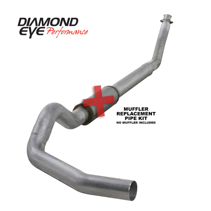 Diamond Eye KIT 5in TB SGL MFLR RPLCMENT PIPE AL: 94-02 DODGE CUMMINS 5.9L W/ RP #510220 Diamond Eye Performance Turbo Back  AXOPROS