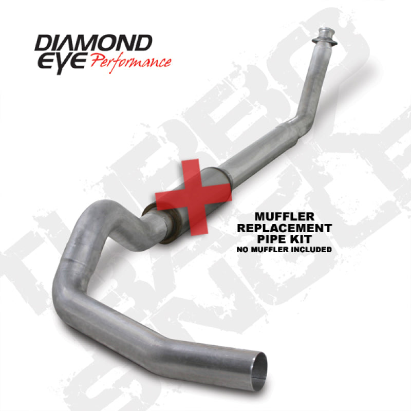 Diamond Eye KIT 5in TB SGL MFLR RPLCMENT PIPE AL: 94-02 DODGE CUMMINS 5.9L W/ RP #510220 Diamond Eye Performance Turbo Back  AXOPROS