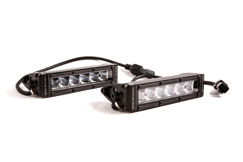 Diode Dynamics 6 In LED Light Bar Single Row Straight SS6 - White Wide Light Bar (Pair) Diode Dynamics Light Bars & Cubes AXOPROS