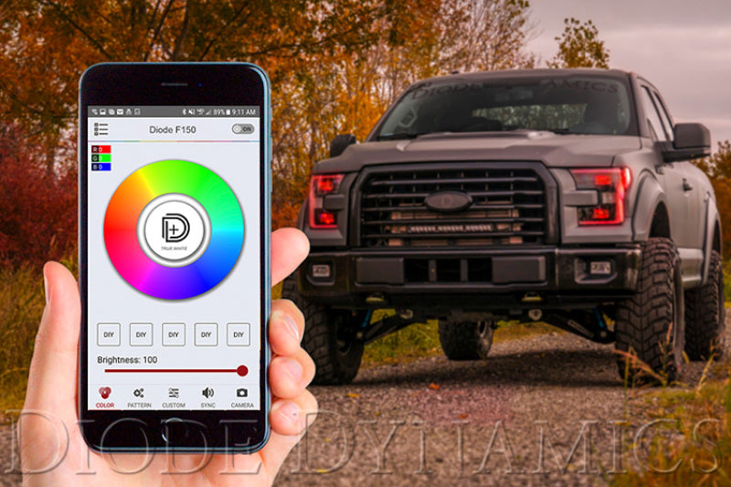 Diode Dynamics - Bluetooth RGBW M8 Controller 1ch Diode Dynamics Light Accessories and Wiring AXOPROS