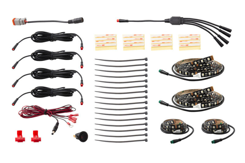 Diode Dynamics RGBW Multicolor Underglow LED Kit Diode Dynamics Light Strip LED AXOPROS