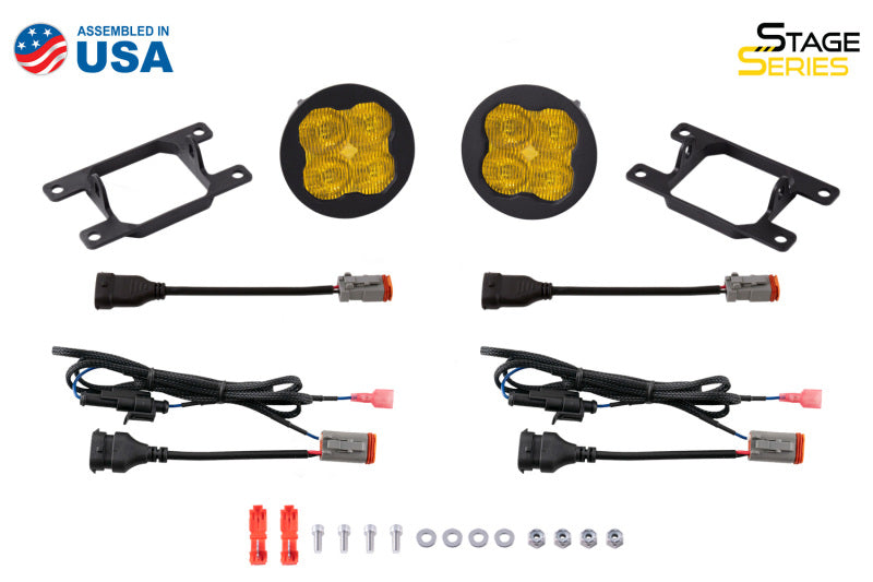 Diode Dynamics SS3 Sport Type A Kit ABL - Yellow SAE Fog Diode Dynamics Light Accessories and Wiring AXOPROS