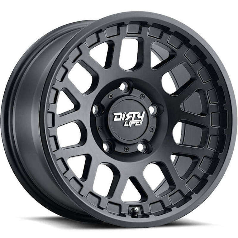 Dirty Life 9306 Mesa 17x9 / 5x127 BP / -12mm Offset / 78.1mm Hub Matte Black Wheel Dirty Life Wheels - Cast AXOPROS
