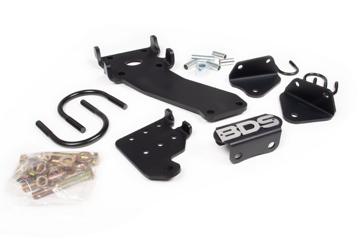 Dual Steering Stabilizer Mounting Kit - Dodge Ram 2500 (08-13) And 3500 (08-12) 4WD - With T-Style Steering BDS Suspension Steering Stabilizer  AXOPROS