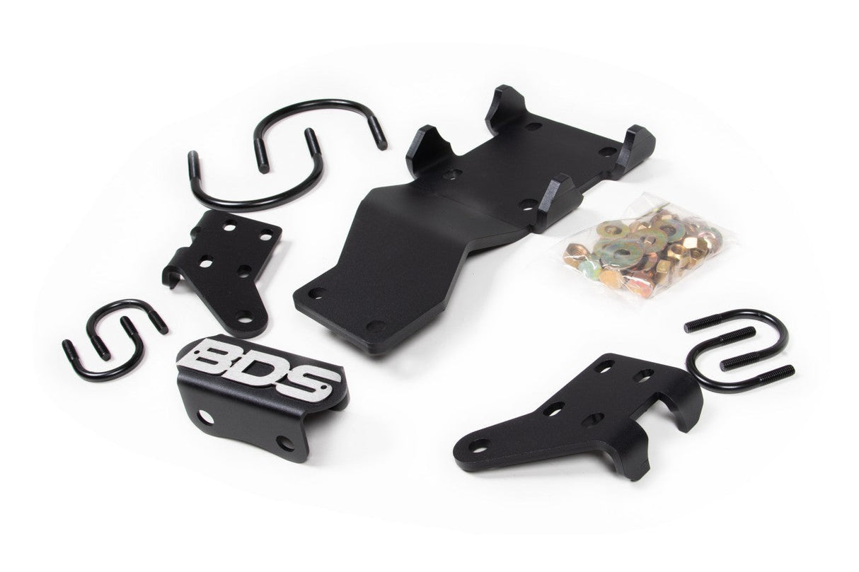 Dual Steering Stabilizer Mounting Kit - Ford F250/F350 Super Duty (05-24) 4WD BDS Suspension Steering Stabilizer Hardware Kit AXOPROS