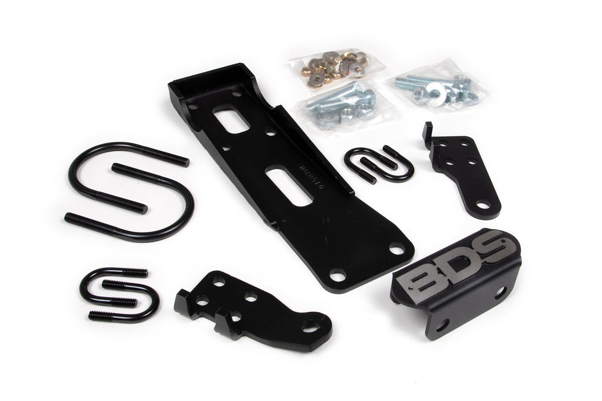 Dual Steering Stabilizer Mounting Kit - Jeep Wrangler TJ (97-06)- Cherokee XJ (84-01)- Grand Cherokee ZJ (93-98) BDS Suspension Steering Stabilizer Hardware Kit AXOPROS