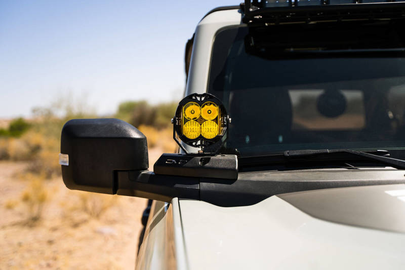 DV8 21-22 Ford Bronco A-Pillar Pod Light Mounts DV8 Offroad Light Mounts AXOPROS