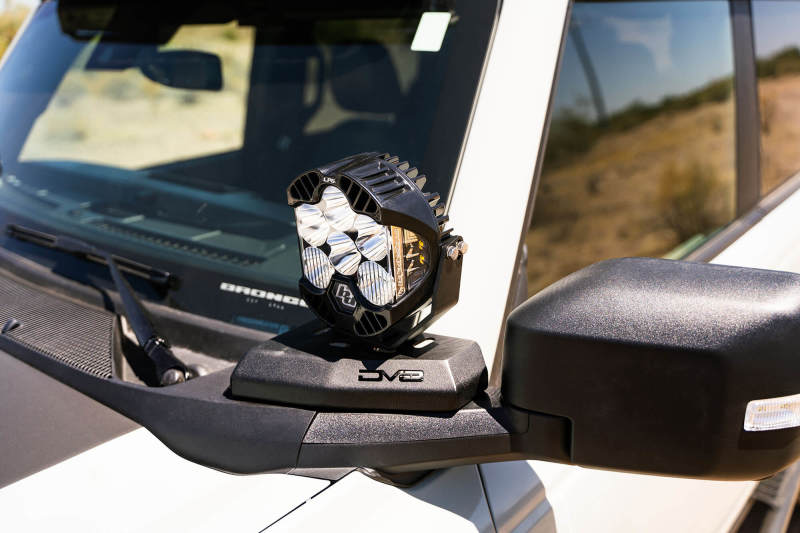DV8 21-22 Ford Bronco A-Pillar Pod Light Mounts DV8 Offroad Light Mounts AXOPROS