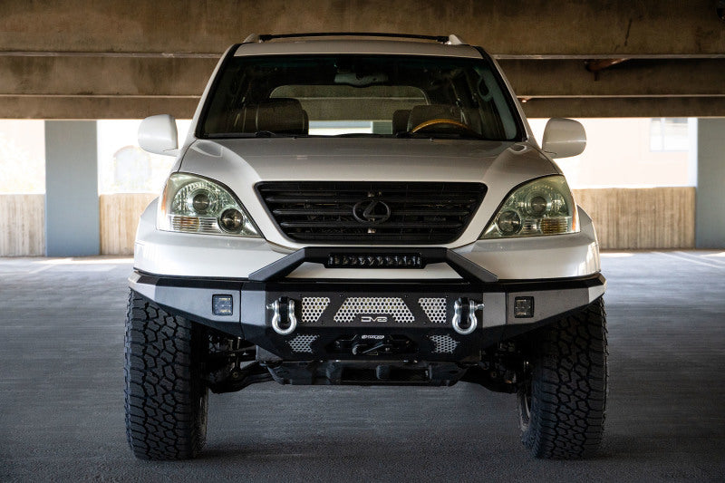 DV8 Offroad 03-09 Lexus GX 470 MTO Series Winch Front Bumper DV8 Offroad Bumpers - Steel AXOPROS