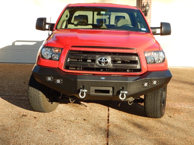 DV8 Offroad 07-13 Toyota Tundra Front Bumper DV8 Offroad Bumpers - Steel AXOPROS