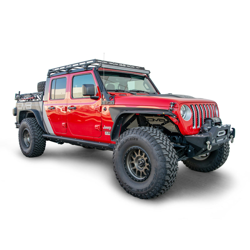 DV8 Offroad 07-18 Jeep Wrangler JK 4 DR / JL 2 DR & JT / 18+ Gladiator Roof Rack DV8 Offroad Roof Rack AXOPROS