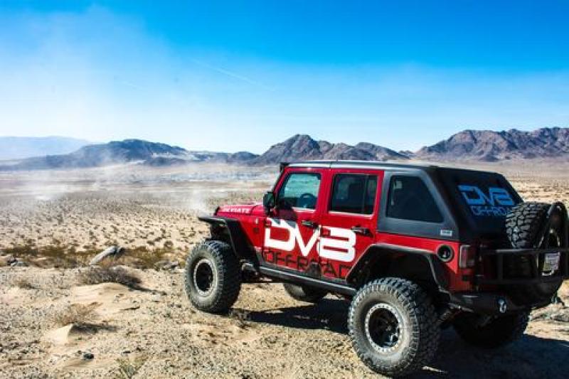 DV8 Offroad 07-18 Jeep Wrangler JK Front & Rear Flat Tube Fenders DV8 Offroad Fenders AXOPROS