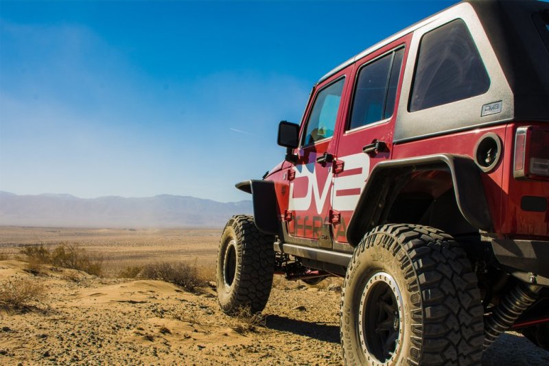 DV8 Offroad 07-18 Jeep Wrangler JK Front & Rear Flat Tube Fenders DV8 Offroad Fenders AXOPROS