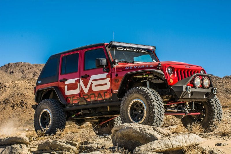 DV8 Offroad 07-18 Jeep Wrangler JK Front & Rear Flat Tube Fenders DV8 Offroad Fenders AXOPROS