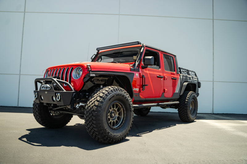 DV8 Offroad 07-23 Jeep Gladiator/Wrangler JT/JK/JL Hinge Mounted Step DV8 Offroad Side Steps AXOPROS