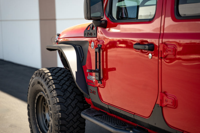 DV8 Offroad 07-23 Jeep Gladiator/Wrangler JT/JK/JL Hinge Mounted Step DV8 Offroad Side Steps AXOPROS