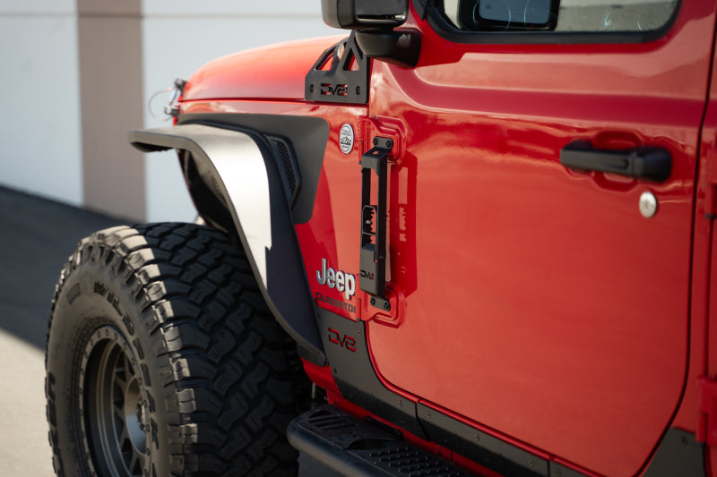DV8 Offroad 07-23 Jeep Gladiator/Wrangler JT/JK/JL Hinge Mounted Step DV8 Offroad Side Steps AXOPROS