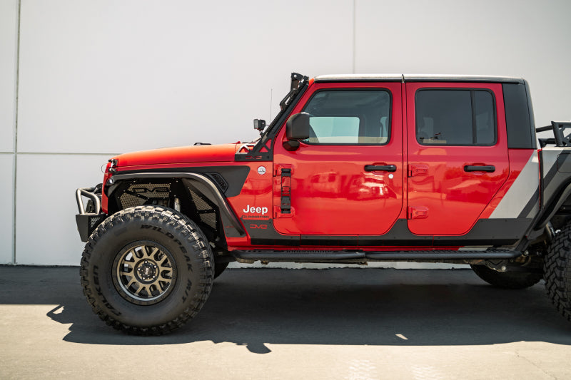 DV8 Offroad 07-23 Jeep Gladiator/Wrangler JT/JK/JL Hinge Mounted Step DV8 Offroad Side Steps AXOPROS