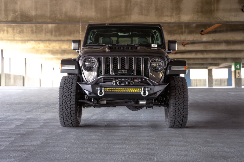 DV8 Offroad 07-23 Jeep Wrangler JK/JL & Gladiator JT FS-1 Series Stubby Front Bumper DV8 Offroad Bumpers - Steel AXOPROS