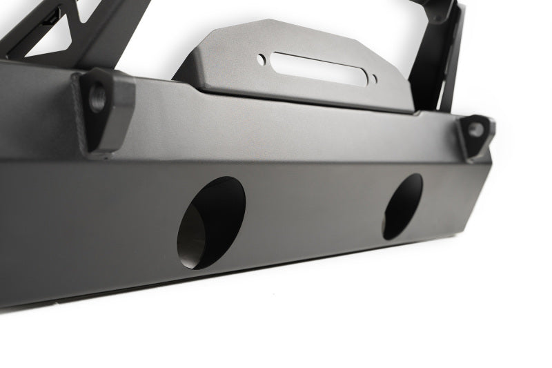 DV8 Offroad 07-23 Jeep Wrangler/Gladiator JT/JK/JL FS-25 Stubby Front Bumper w/Plated Bull Bar DV8 Offroad Bumpers - Steel AXOPROS