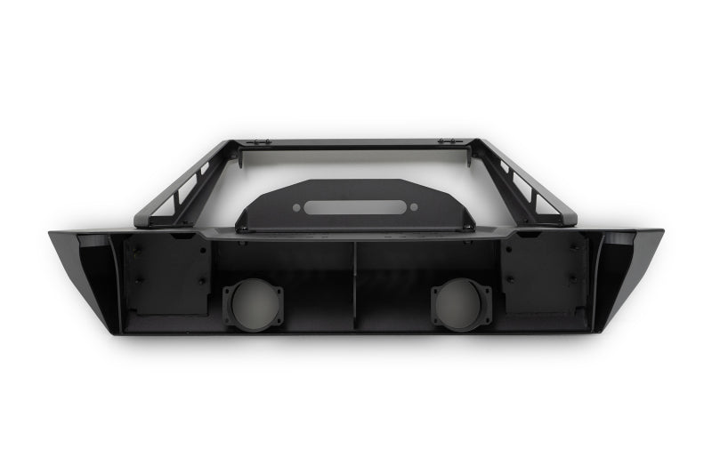 DV8 Offroad 07-23 Jeep Wrangler/Gladiator JT/JK/JL FS-25 Stubby Front Bumper w/Plated Bull Bar DV8 Offroad Bumpers - Steel AXOPROS