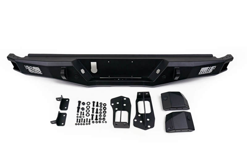 DV8 Offroad 16-23 Toyota Tacoma MTO Series Rear Bumper DV8 Offroad Bumpers - Steel  AXOPROS