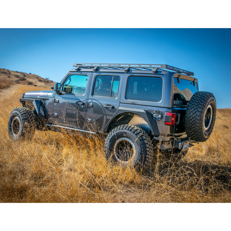 DV8 Offroad 18-21 Jeep Wrangler JL 4-Door Roof Rack DV8 Offroad Roof Rack  AXOPROS
